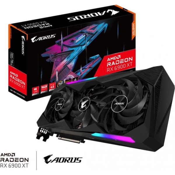 

Видеокарта GIGABYTE Radeon RX 6900 XT 16Gb AORUS MASTER (GV-R69XTAORUS M-16GD 2.0)