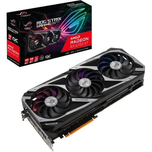 

Видеокарта AMD Radeon RX 6700 XT 12GB GDDR6 ROG Strix Gaming OC Asus (ROG-STRIX-RX6700XT-O12G-GAMING)
