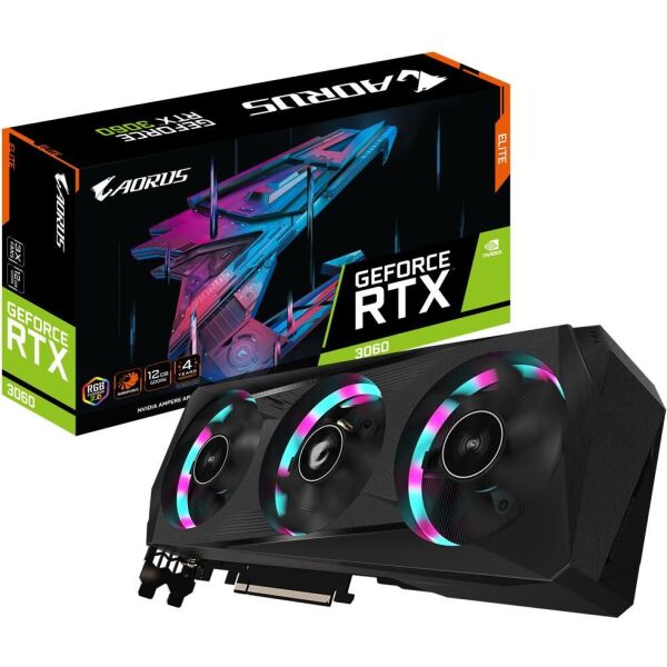 

GIGABYTE AORUS GeForce RTX 3060 ELITE 12G rev. 2.0 (GV-N3060AORUS E-12GD rev. 2.0)