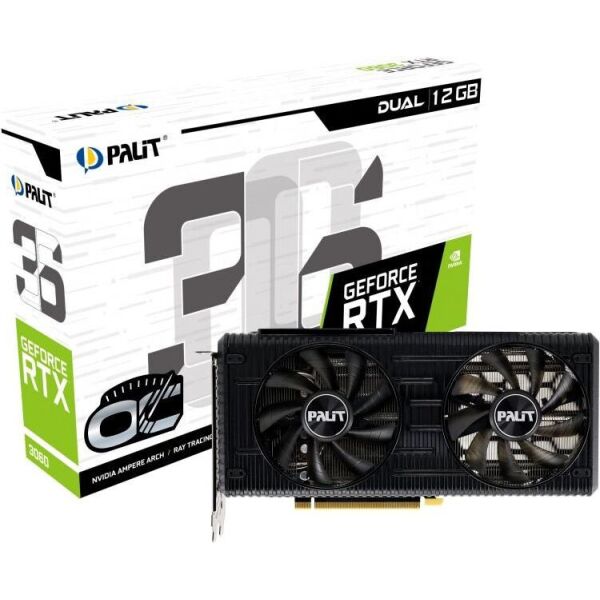 

Видеокарта GF RTX 3060 12GB GDDR6 Dual OC Palit (NE63060T19K9-190AD)