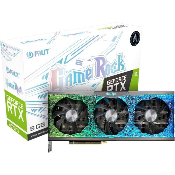 

Видеокарта GF RTX 3070 Ti 8GB GDDR6X GameRock Palit (NED307T019P2-1047G)