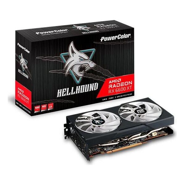 

PowerColor AMD RX 6600 XT Radeon Hellhound 8Gb (AXRX 6600XT 8GBD6-3DHL/OC)