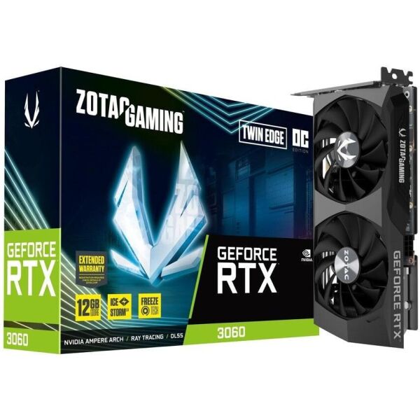 

ZOTAC GeForce RTX 3060 OC 12GB GDDR6 Twin Edge OC GAMING (ZT-A30600H-10M)
