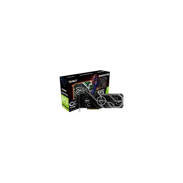 

Видеокарта GF RTX 3070 8GB GDDR6 GamingPro Palit (NE63070019P2-1041X) White Box