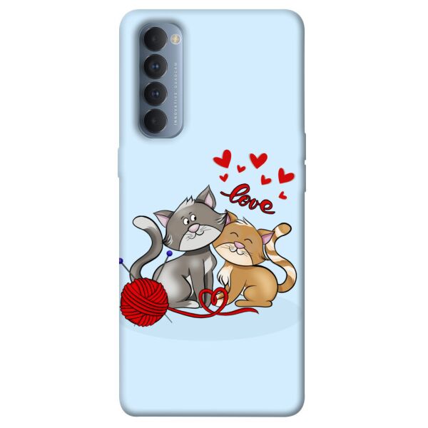 

Чехол itsPrint Два кота Love для Oppo Reno 4 Pro