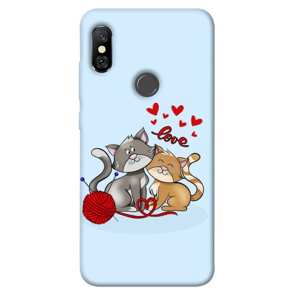 

Чехол itsPrint Два кота Love для Xiaomi Redmi Note 6 Pro