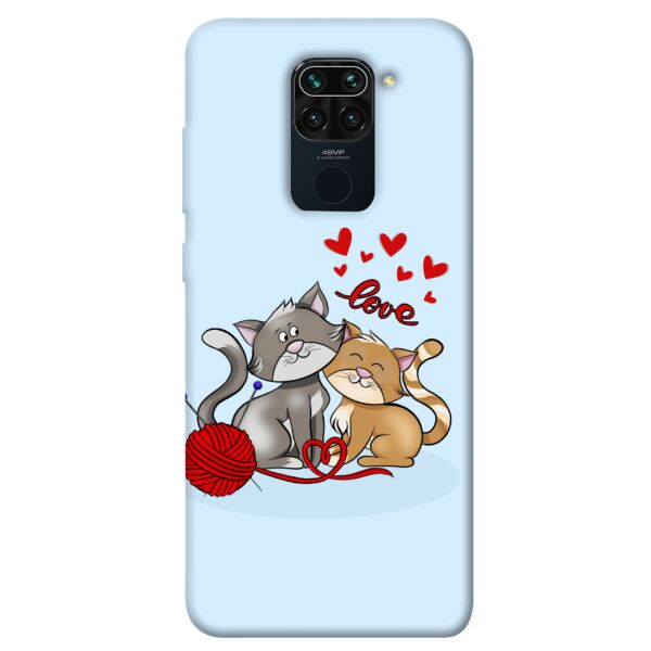 

Чехол itsPrint Два кота Love для Xiaomi Redmi Note 9 / Redmi 10X