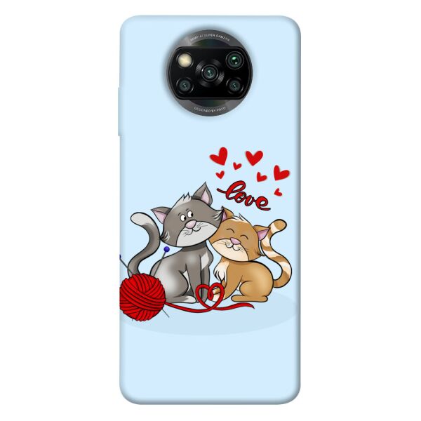 

Чехол itsPrint Два кота Love для Xiaomi Poco X3 NFC