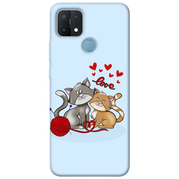 

Чехол itsPrint Два кота Love для Oppo A15s / A15