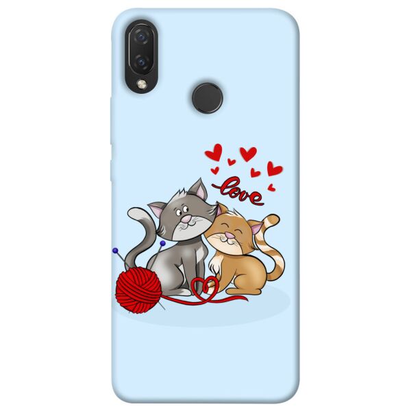 

Чехол itsPrint Два кота Love для Huawei P Smart+ (nova 3i)
