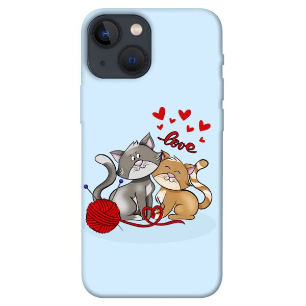 

Чехол itsPrint Два кота Love для Apple iPhone 13 mini (5.4")