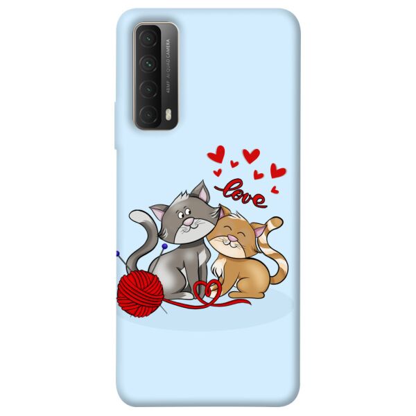 

Чехол itsPrint Два кота Love для Huawei P Smart (2021)