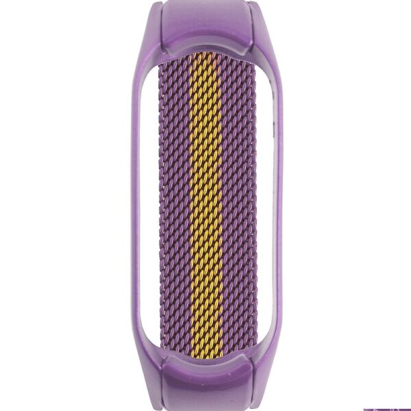 

Ремешок для фитнеса браслета Mi Band 5/6 Milanese Gold/Violet