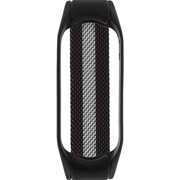

Ремешок для фитнеса браслета Mi Band 5/6 Milanese Black/Silver