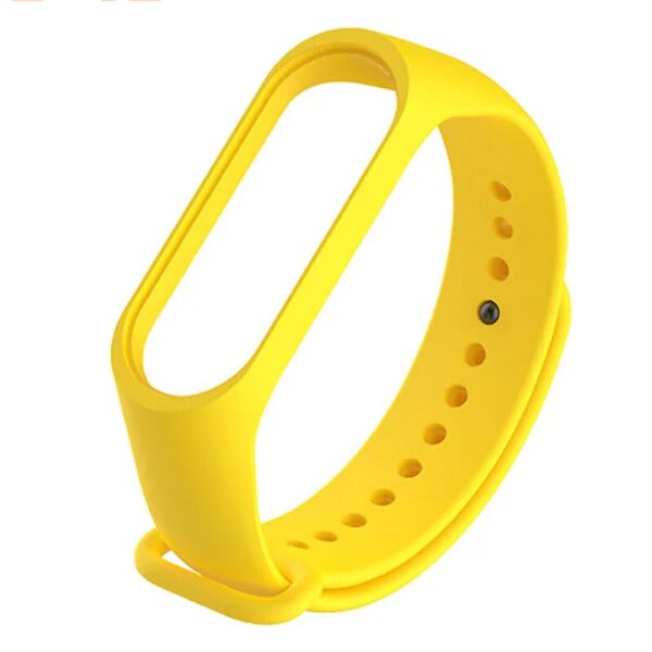 

Ремешок для фитнеса браслета Mi Band 3/4 (Silicon) Yellow