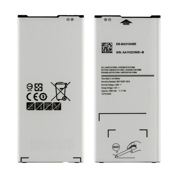 

Аккумулятор Samsung A510 Galaxy A5 2016, EB-BA510ABE, (2900 mAh), High Copy