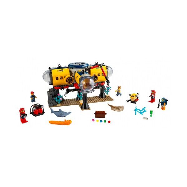 

Блочный конструктор lego city океан: исследовательская база 497 деталей (60265)