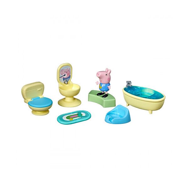 

Игровой набор Peppa - ВАННАЯ КОМНАТА (мебель, фигурка Джорджа) (F3768)