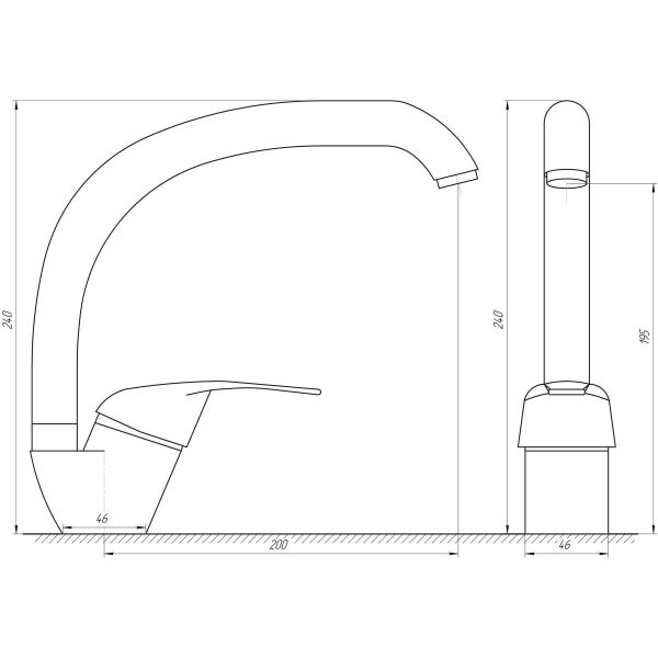 

Смеситель для кухни IBERGRIF SQUARE M14822W (IB0034)