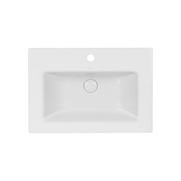 

Раковина Qtap Stork 610х420х170 White с донным клапаном QT1511L738W