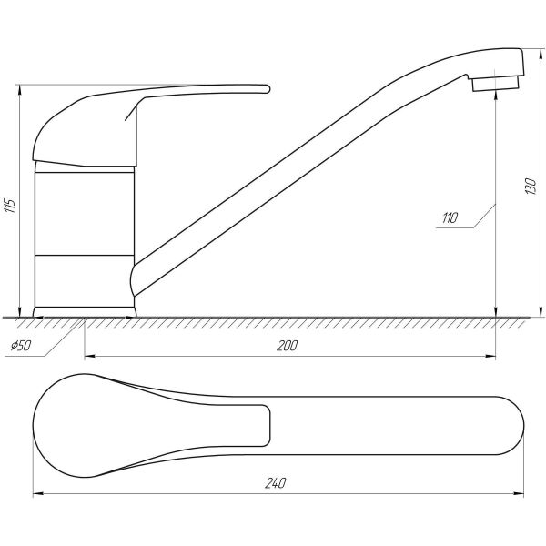 

Смеситель для кухни IBERGRIF SQUARE M14422 (IB0027)