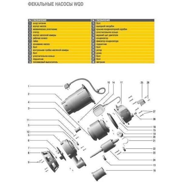 

Насос фекальный Optima WQD 8-12 0.9кВт