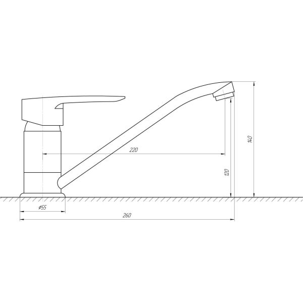 

Смеситель для кухни IBERGRIF ROMA M14450 (IB0050)