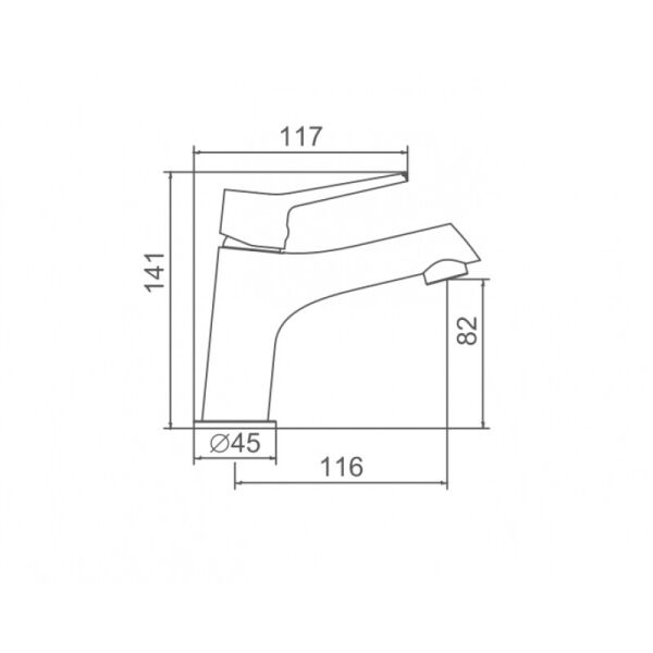 

Смеситель для умывальника IBERGRIF ARIAL M11026 (IB0037)