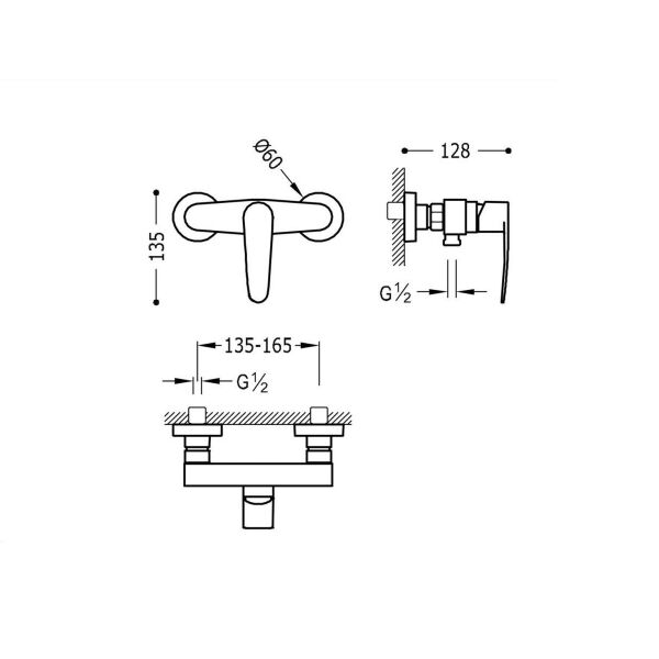 

Смеситель для душа IBERGRIF ARIAL M12026 (IB0039)