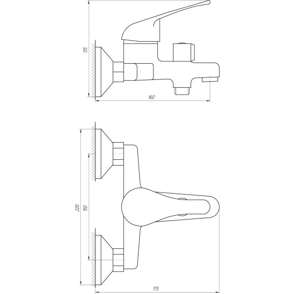 

Смеситель для ванны IBERGRIF SQUARE M13222W (IB0033)