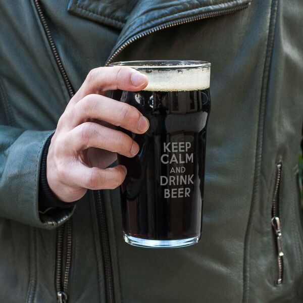 

Бокал для пива "Keep calm and drink beer"