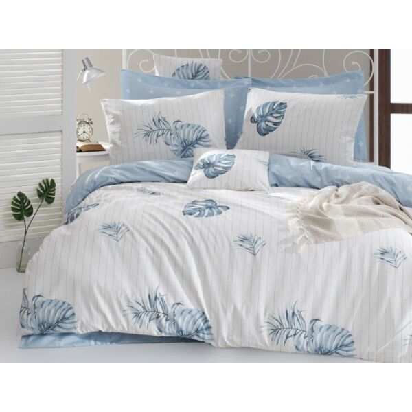 

Постельное белье Lotus. Home Perfect Finny голубое-Евро