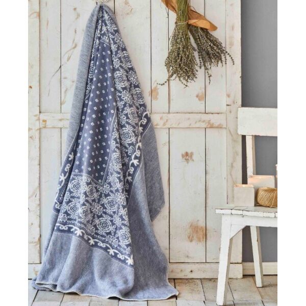 

Плед Karaca Home. Mylos indigo-180х220
