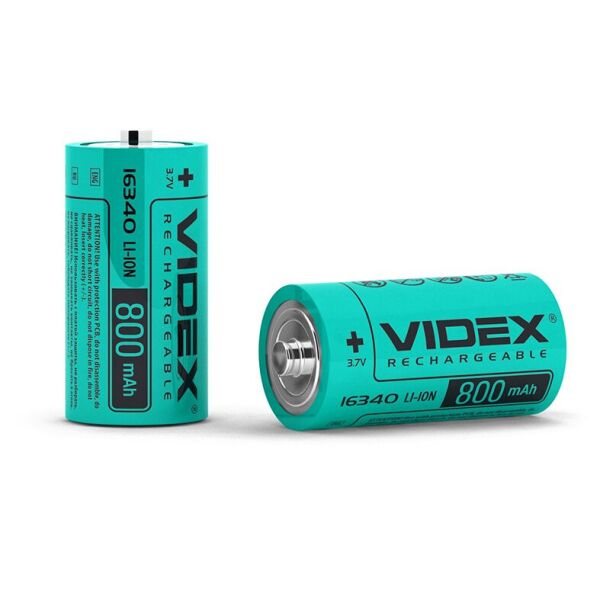 

Аккумулятор Videx литий-ионный 16340(без защиты) 800mAh bulk/1шт