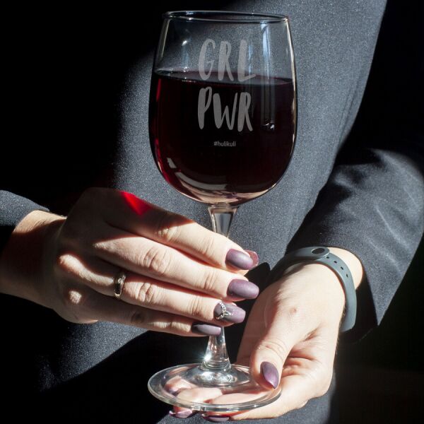 

Бокал для вина "GRL PWR"