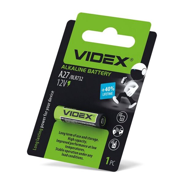 

Батарейка щелочная Videx А27 1шт BLISTER CARD