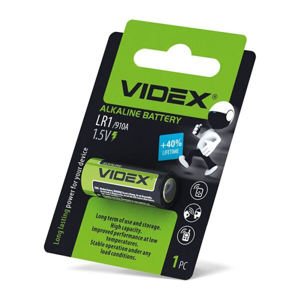 

Батарейка щелочная Videx LR1 1шт BLISTER