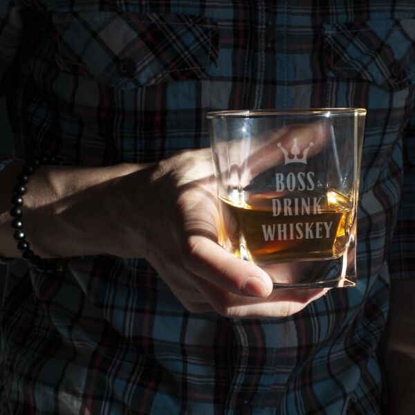 

Стакан для виски квадратный "Drink whiskey"