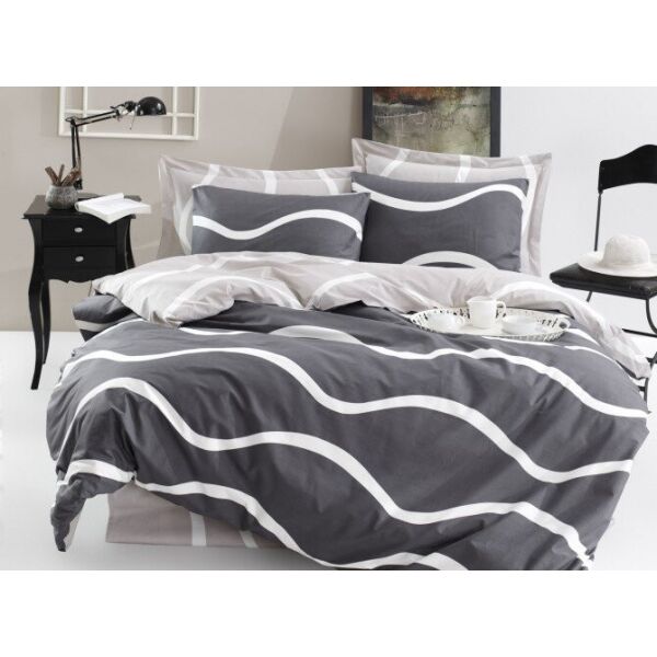 

Постельное белье Lotus. Home Perfect Nova серое-Семейный