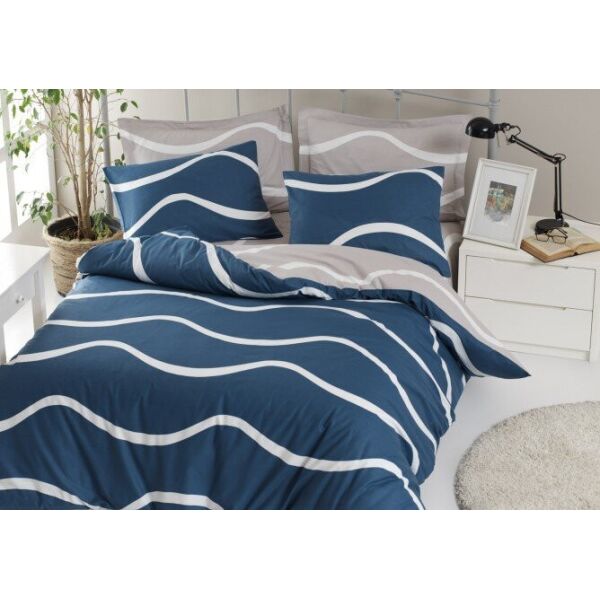 

Постельное белье Lotus. Home Perfect Nova голубое-Евро