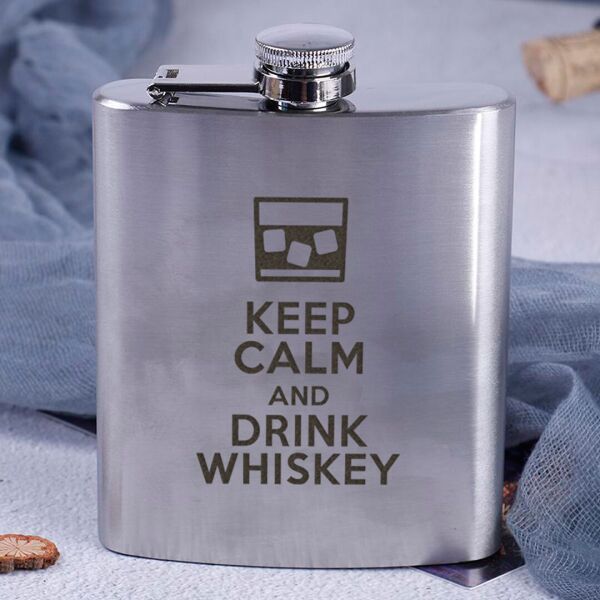 

Фляга стальная "Keep calm and drink whiskey"