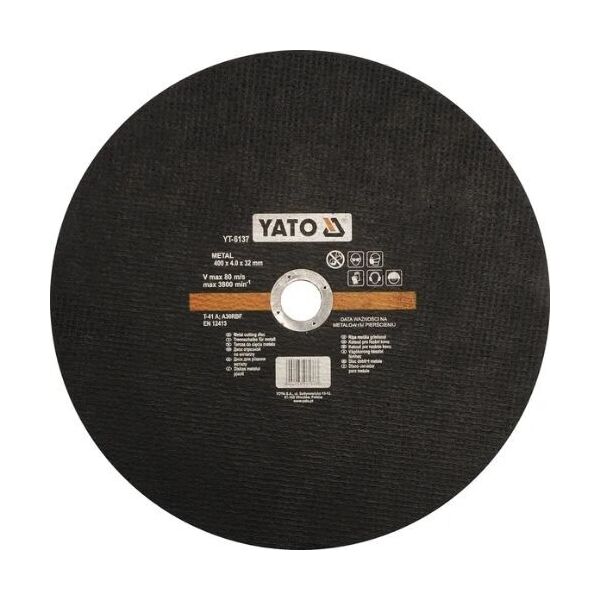 

Диск отрезной YATO по метталу 400 х 32 мм (YT-6137)
