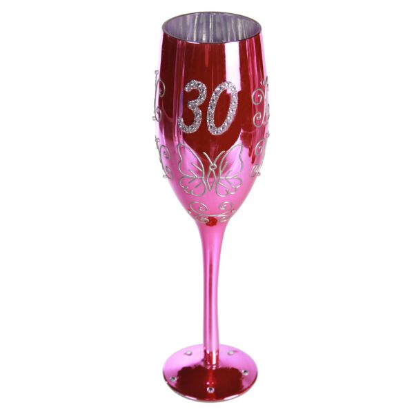 

Бокал для шампанского "Happy Birhday" 30