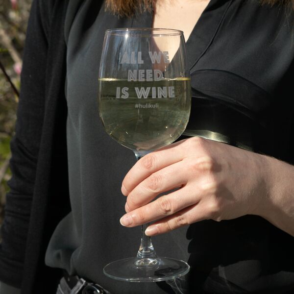 

Бокал для вина "All we need is wine"