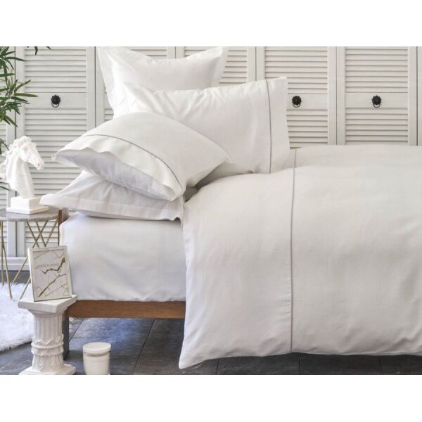 

Постельное белье Karaca Home. White Colletion Bigem gri-Евро