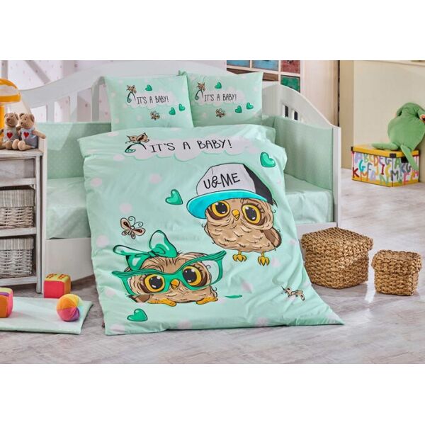 

Постельное белье HOBBY. Cool Baby мятное-Детский в кроватку