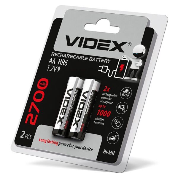 

Аккумуляторы Videx HR6/AA 2700mAh double blister/2шт