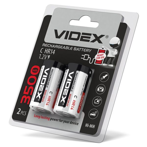 

Аккумуляторы Videx HR14/C 3500mAh double blister/2шт