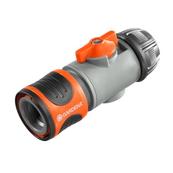 

Коннектор с краном Gardena для шланга 13 мм 1/2 (02942-20)