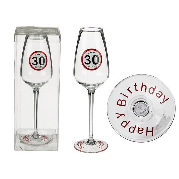 

Бокал ООТВ для шампанского Happy Birhday 30